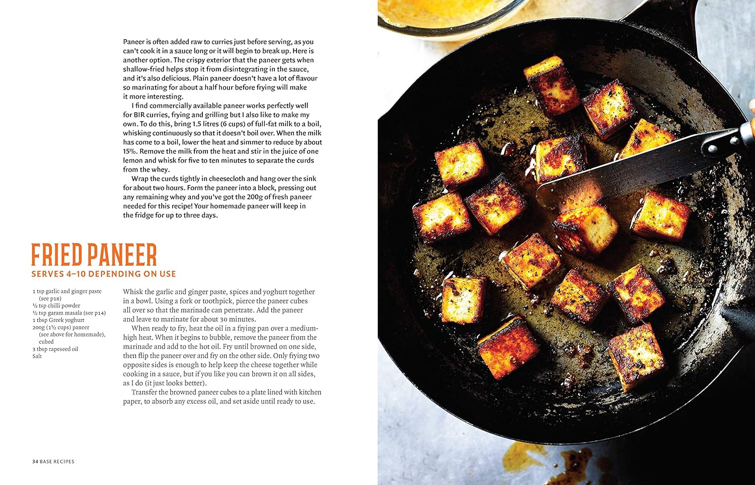 The Curry Guy by Dan Toombs - inside page with British Indian Restaurant recipe photography