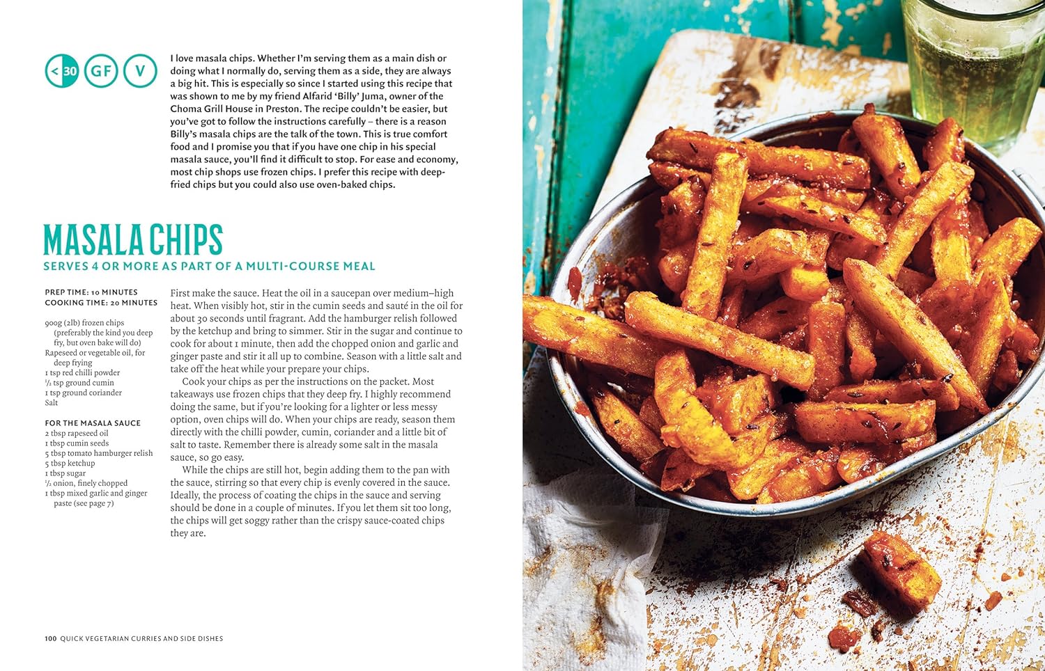 The Curry Guy Easy by Dan Toombs hardback cookbook - back cover with description