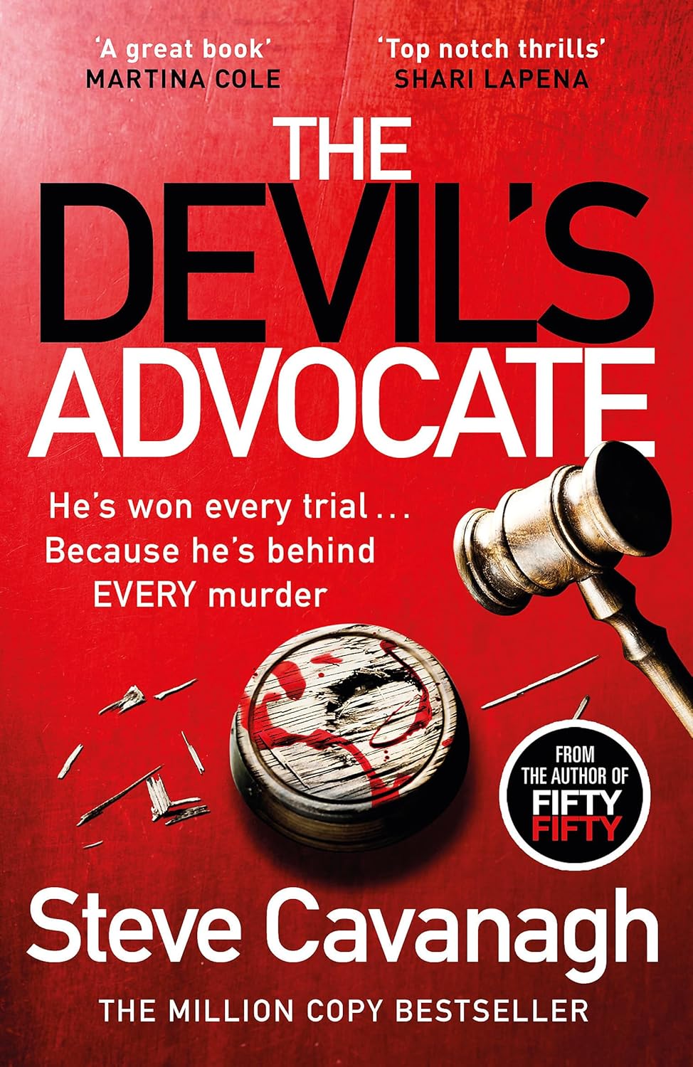 The Devil's Advocate by Steve Cavanagh - Eddie Flynn Series Book 6 - Paperback legal thriller cover