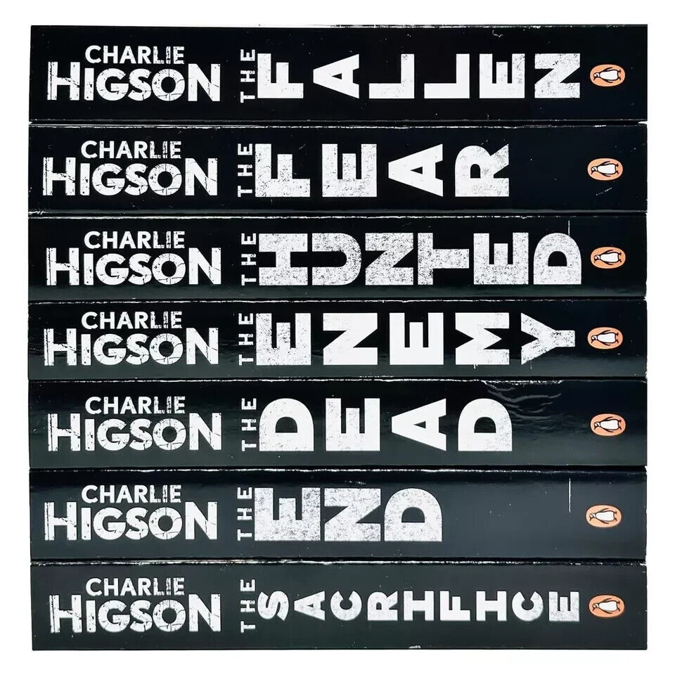 The Enemy Series by Charlie Higson - Complete 7 Book Paperback Collection Set Covers - Young Adult Horror