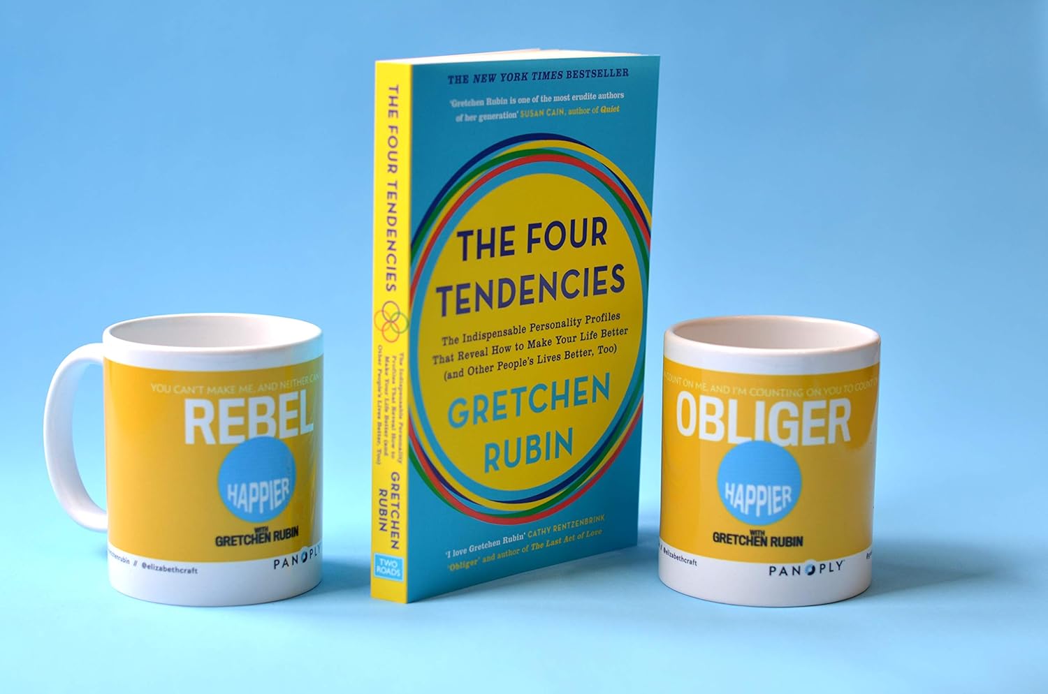 The Four Tendencies by Gretchen Rubin - Paperback book detail showing Upholders Questioners Obligers Rebels