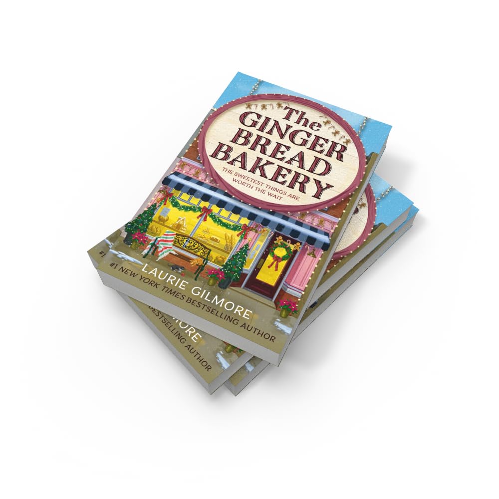 The Gingerbread Bakery by Laurie Gilmore - Dream Harbor Book 5 - Paperback angled view