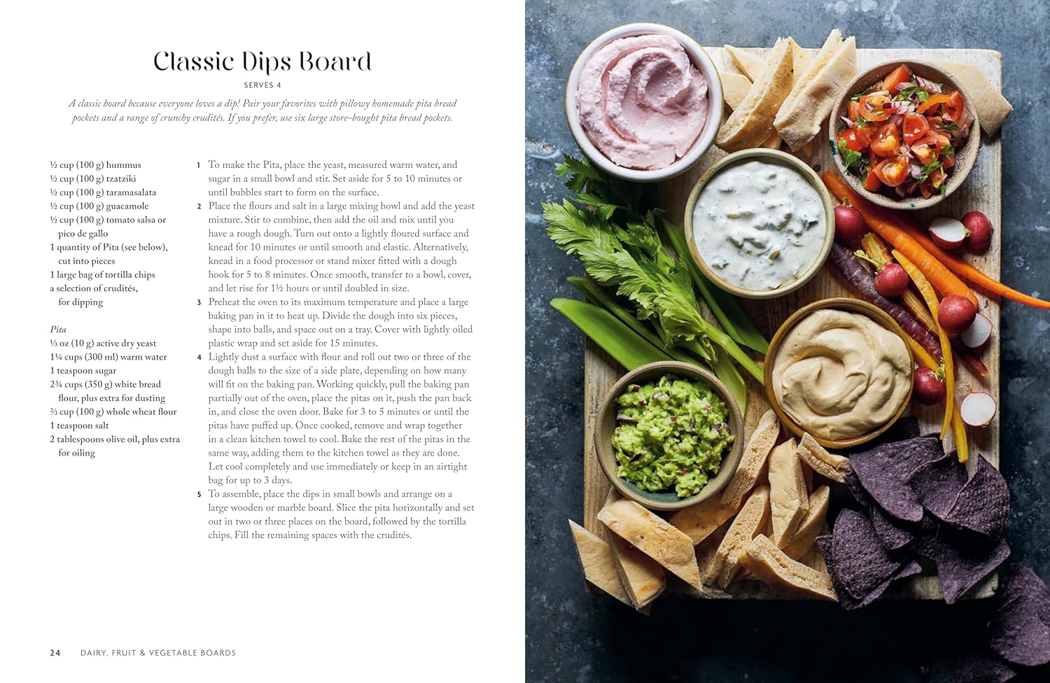 The Grazing Table by Natalie Thomson - inside page showing cheeseboard and food platter styling ideas