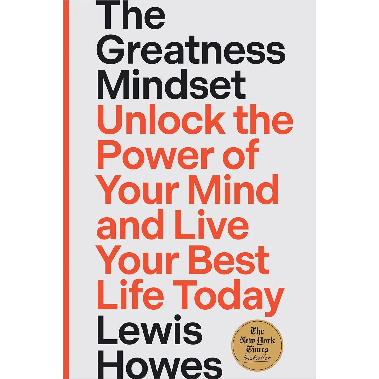 The Greatness Mindset by Lewis Howes - Non Fiction Hardcover Self-Help Book Cover