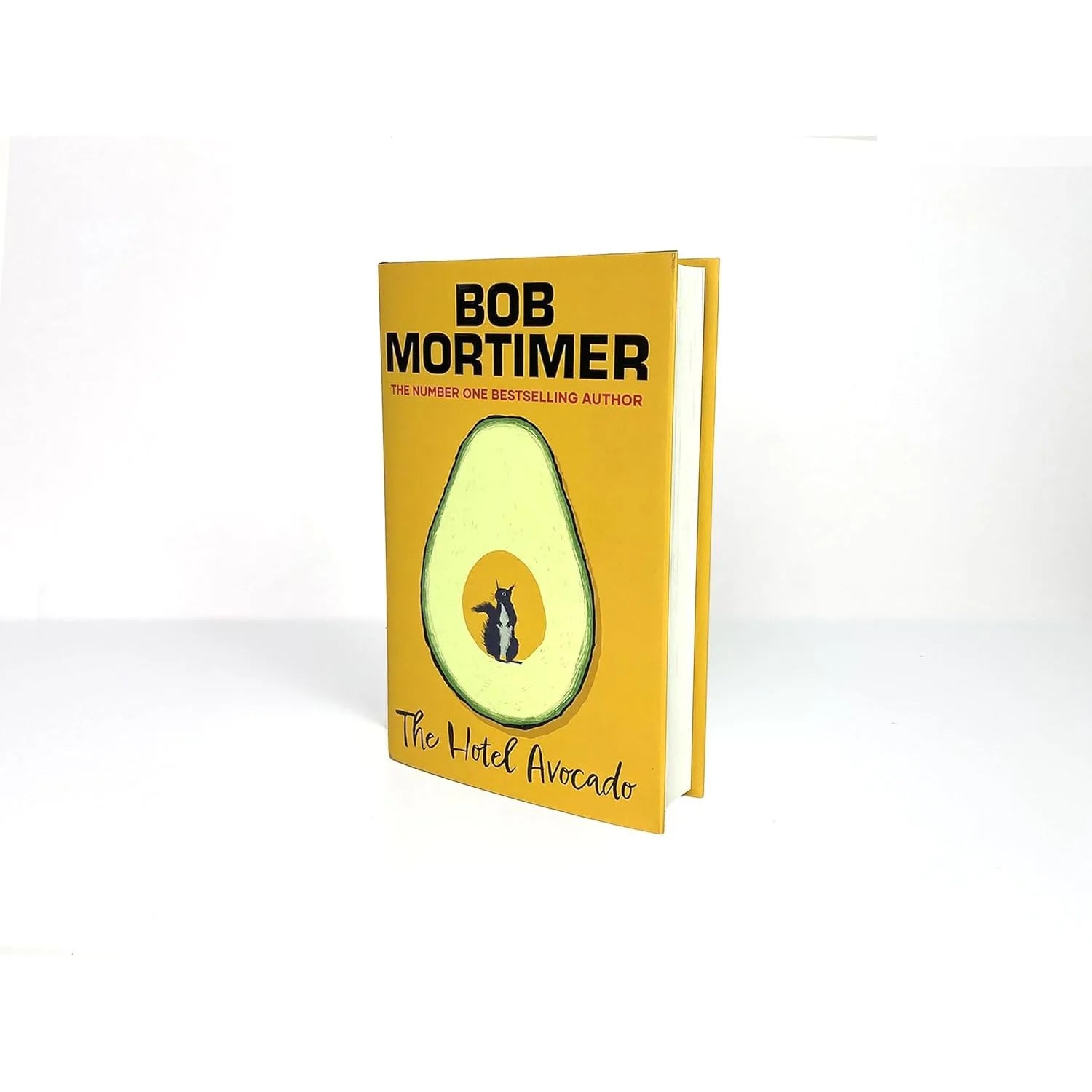 The Hotel Avocado by Bob Mortimer hardback book cover, comedy crime fiction, Gary Thorn series book 2