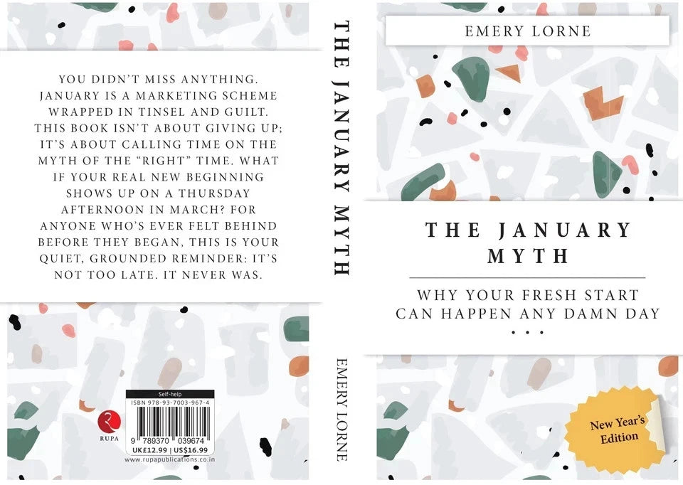 The January Myth by Emery Lorne paperback back cover with book description