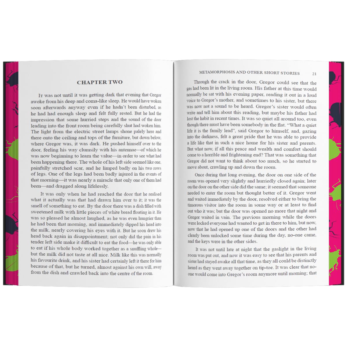 The Metamorphosis and Other Stories by Franz Kafka - inside page detail of deluxe hardback edition