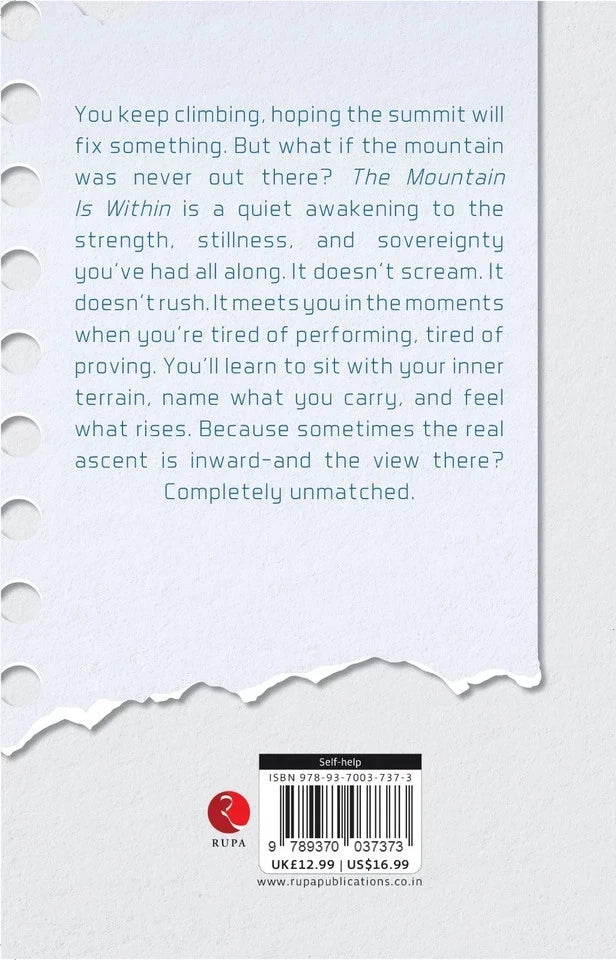 The Mountain Is Within by Tamsin Fox - Non Fiction Self-Help Paperback - detail view
