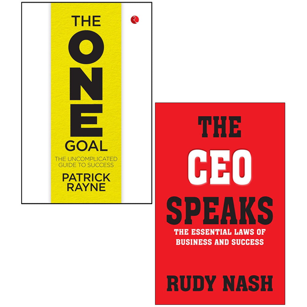 The One Goal by Patrick Rayne and The CEO Speaks by Rudy Nash - 2 Books Collection Set - Paperback