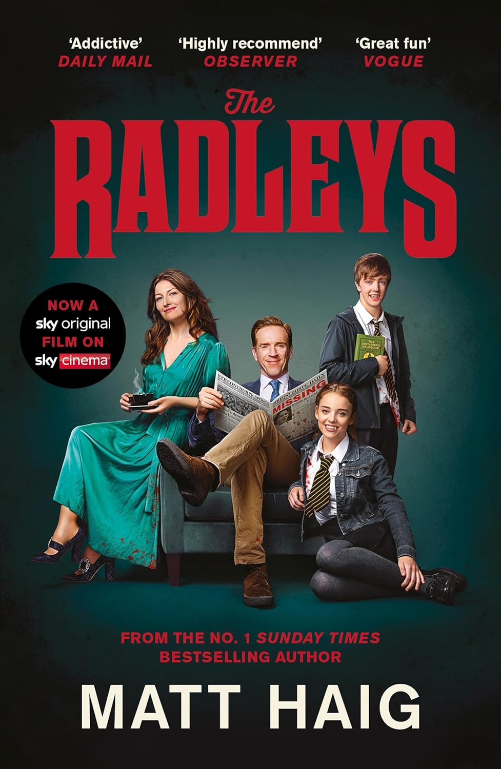 The Radleys by Matt Haig - darkly comic vampire novel, film tie-in paperback edition, adult fiction