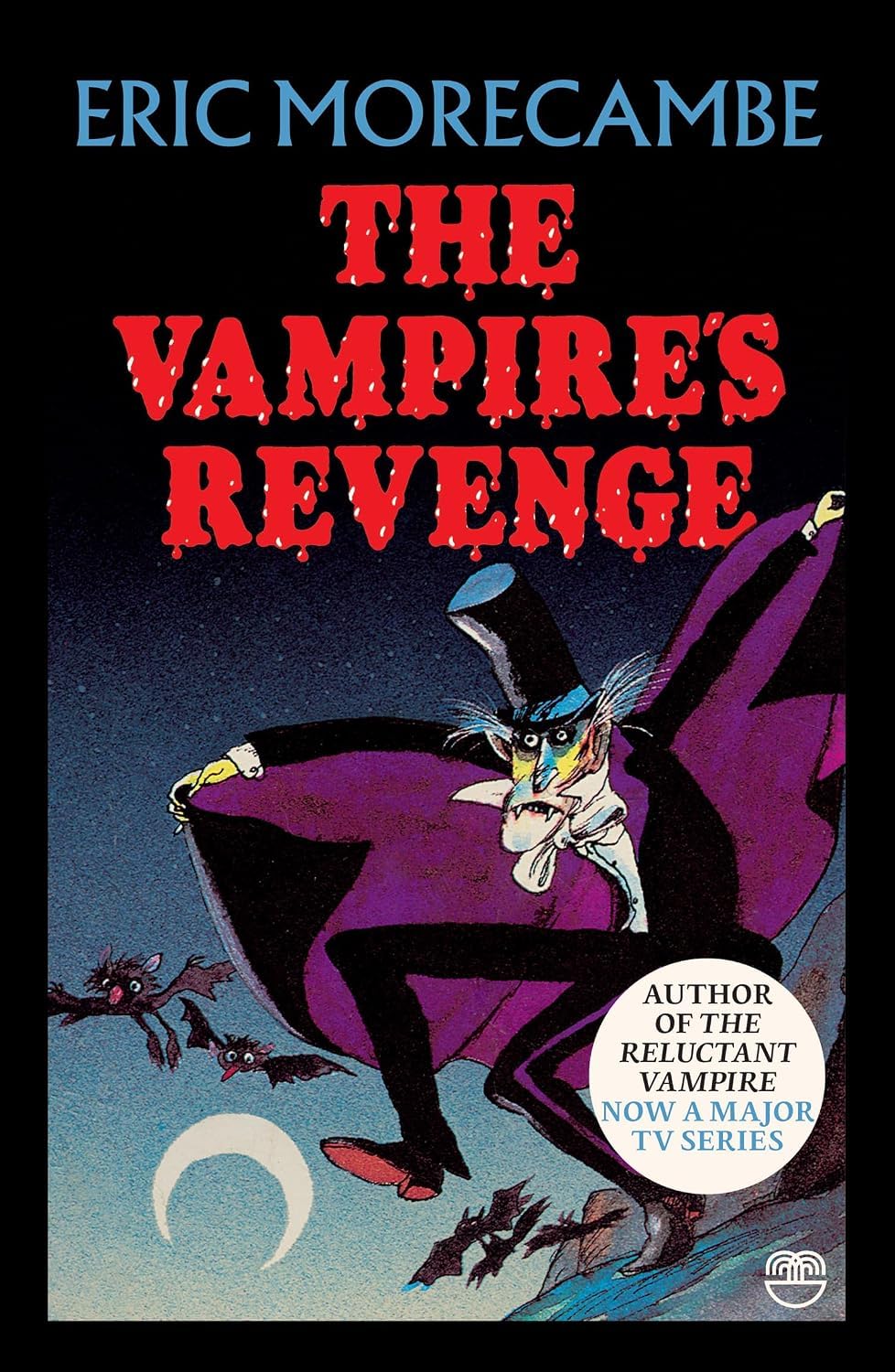 The Reluctant Vampire by Eric Morecambe paperback book cover, vampire comedy for ages 7+