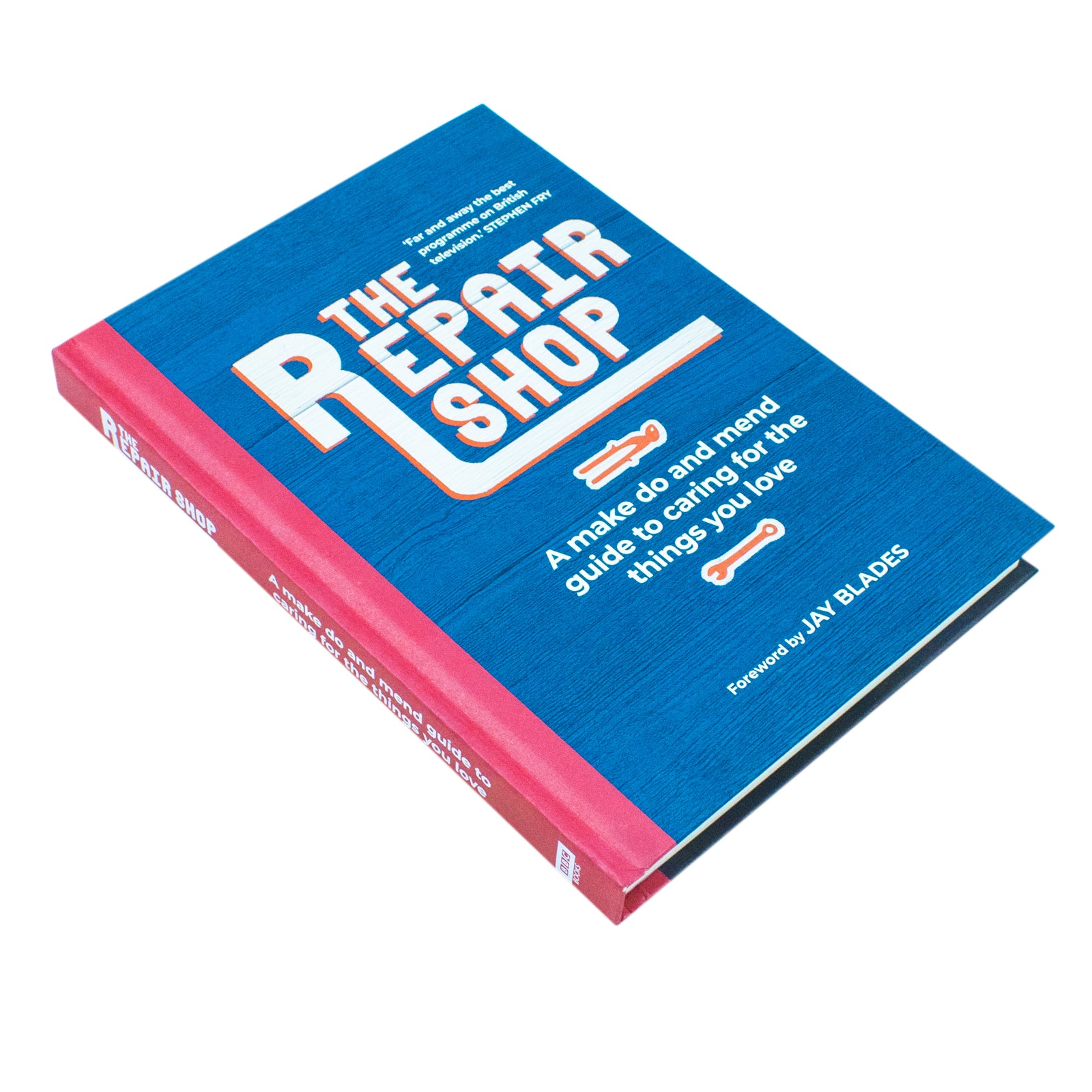 The Repair Shop: A Make Do and Mend Handbook hardback spine and back cover detail