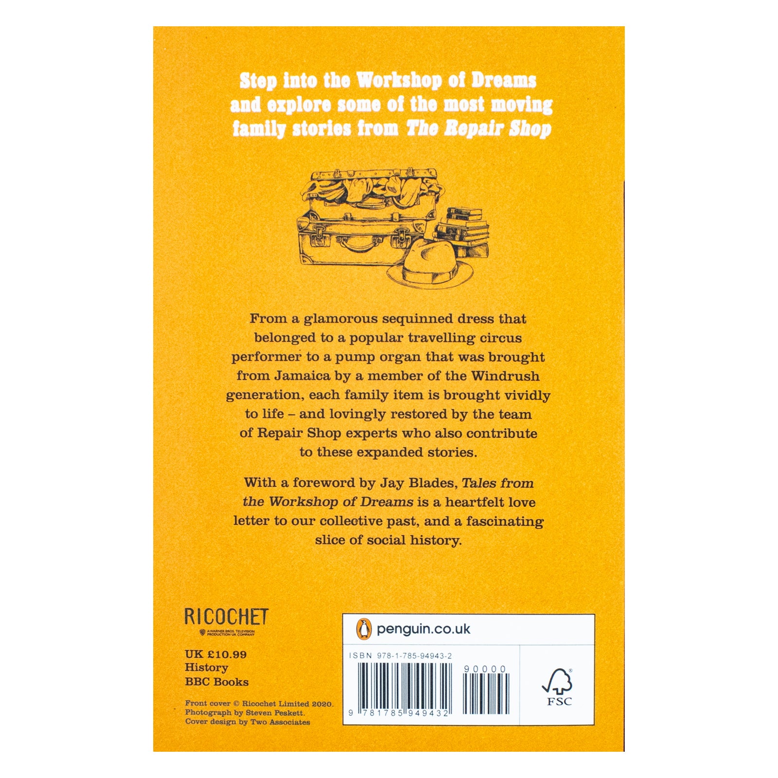 The Repair Shop: Tales from the Workshop of Dreams paperback by Karen Farrington - back cover detail