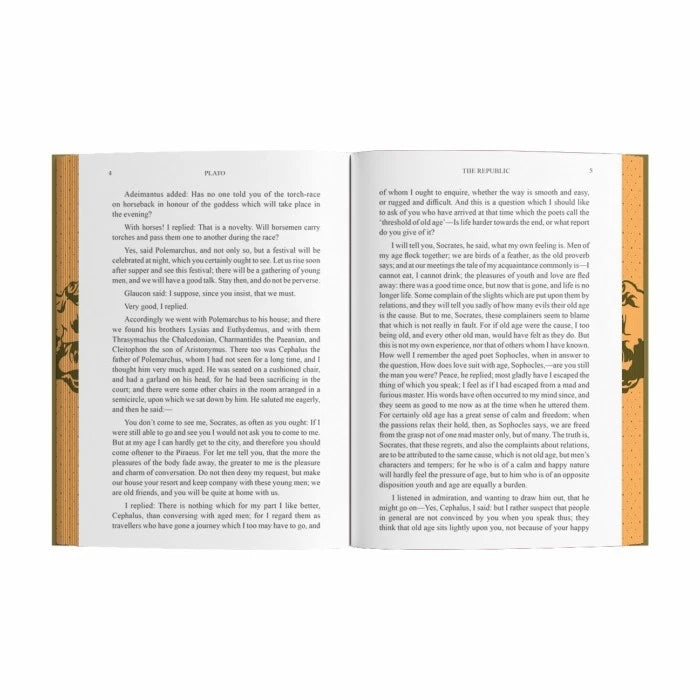 The Republic by Plato Wilco Classics hardback edition, spine and cover view