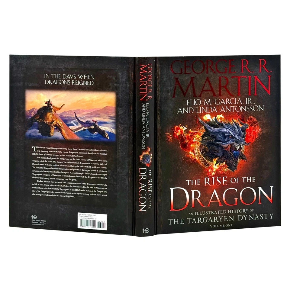 The Rise of the Dragon by George R. R. Martin - illustrated interior pages showing Targaryen dragons