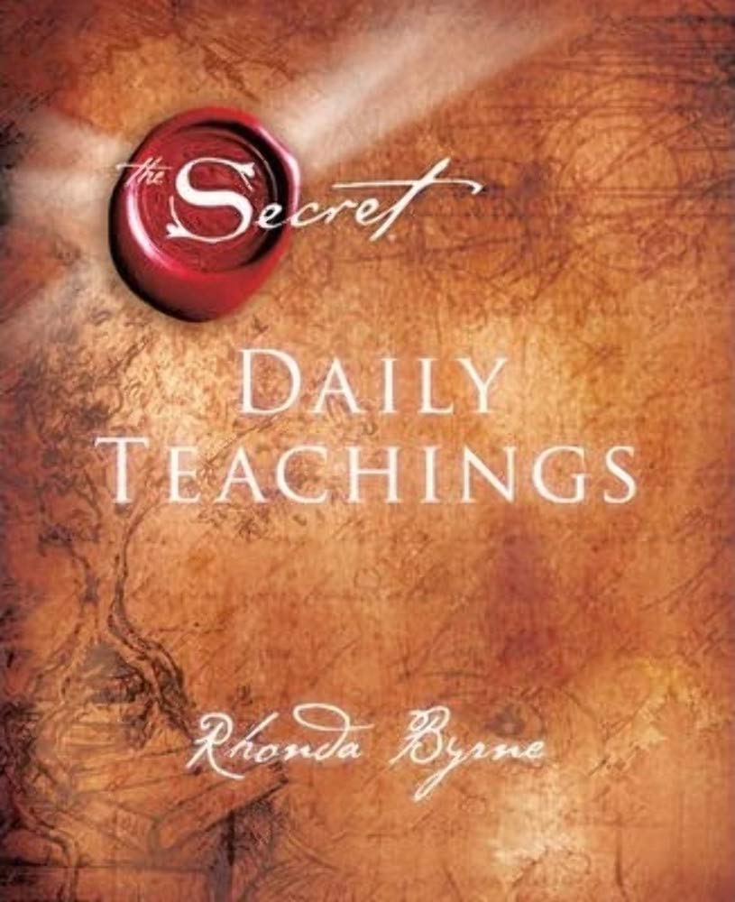 The Secret Daily Teachings by Rhonda Byrne - new hardback self-help book front cover