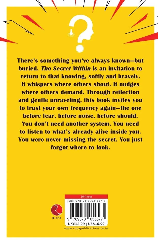The Secret Within by Lucie North - Non Fiction Self-Help Paperback - detail view
