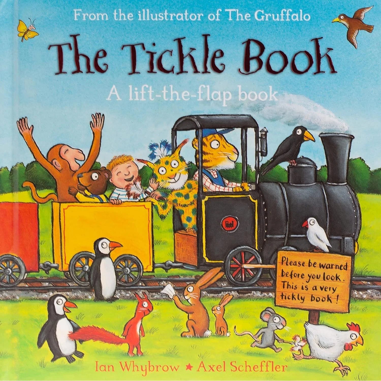 The Tickle Book board book by Ian Whybrow and Axel Scheffler, interactive Ticklemonster story for ages 0-5