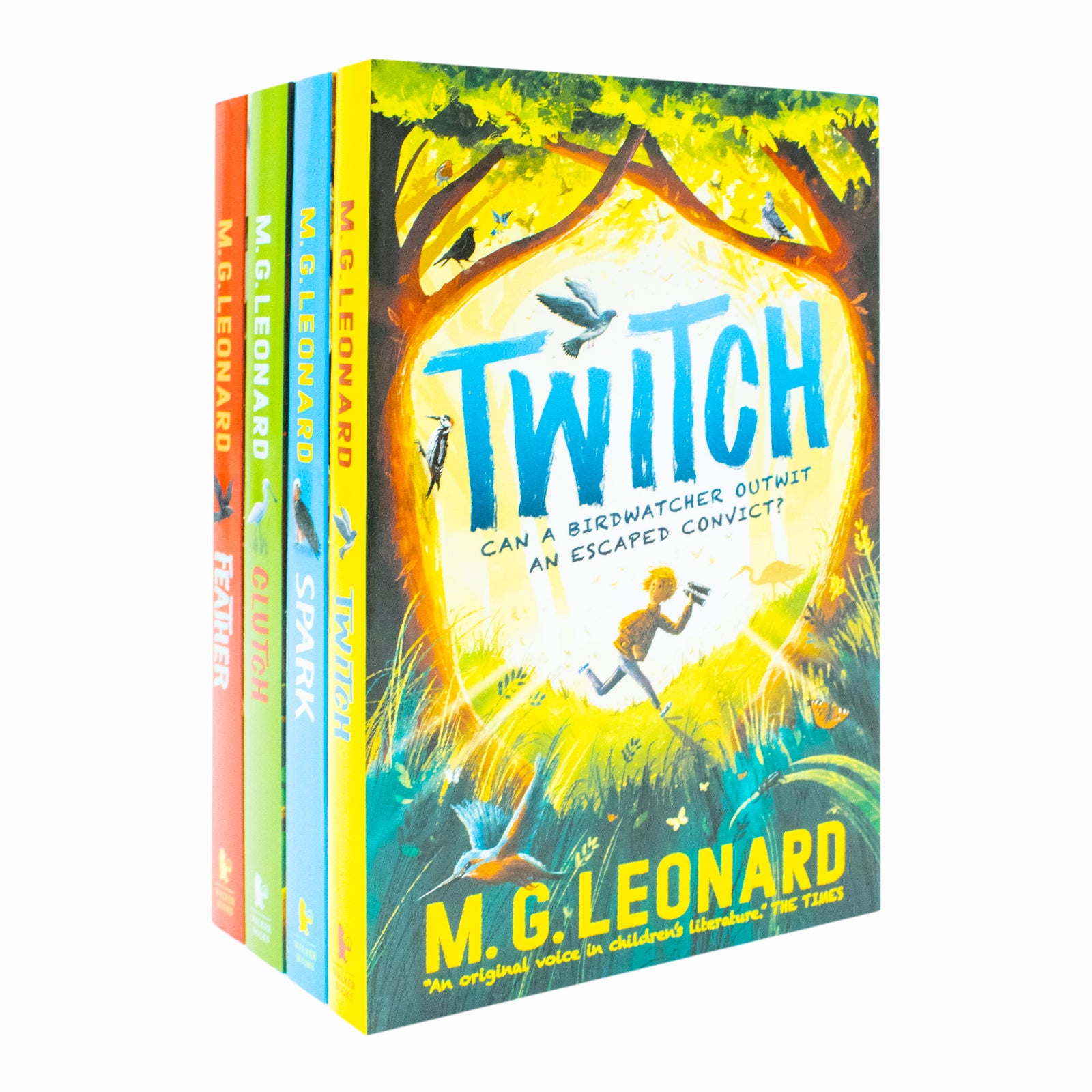 The Twitchers 4 Books Collection Set by M.G. Leonard - Twitch, Spark, Clutch & Feather - Paperback - Ages 9-12