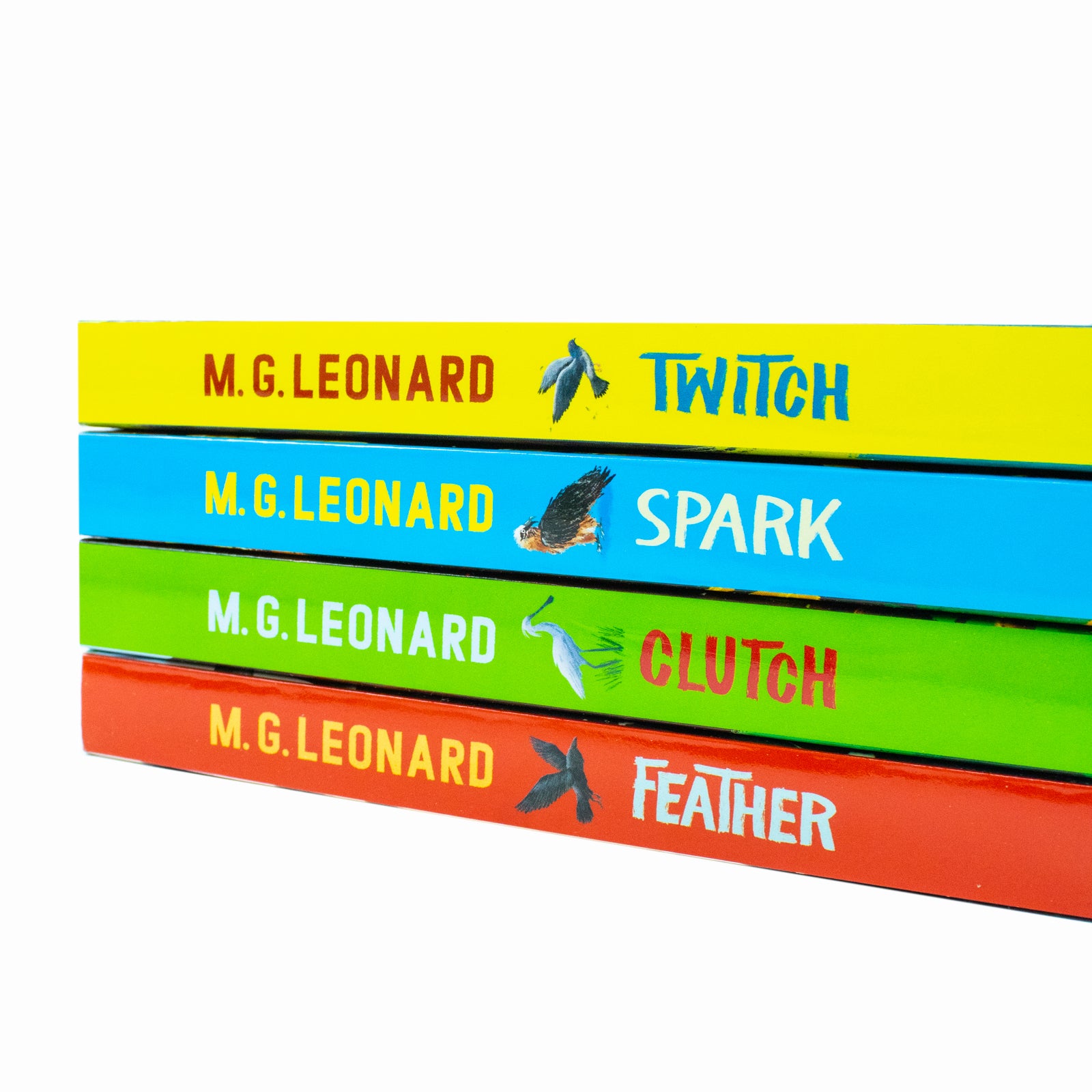 The Twitchers 4 Books Collection Set by M.G. Leonard - birdwatching mystery adventure books for kids