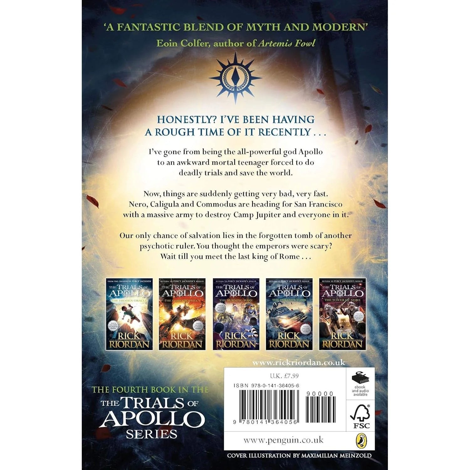 The Tyrant's Tomb by Rick Riordan - Trials of Apollo Book 4 - Paperback - alternate view
