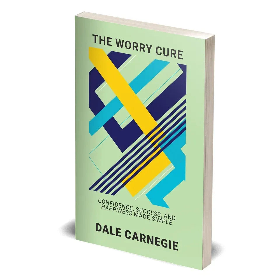 The Worry Cure by Dale Carnegie paperback - back cover with book description