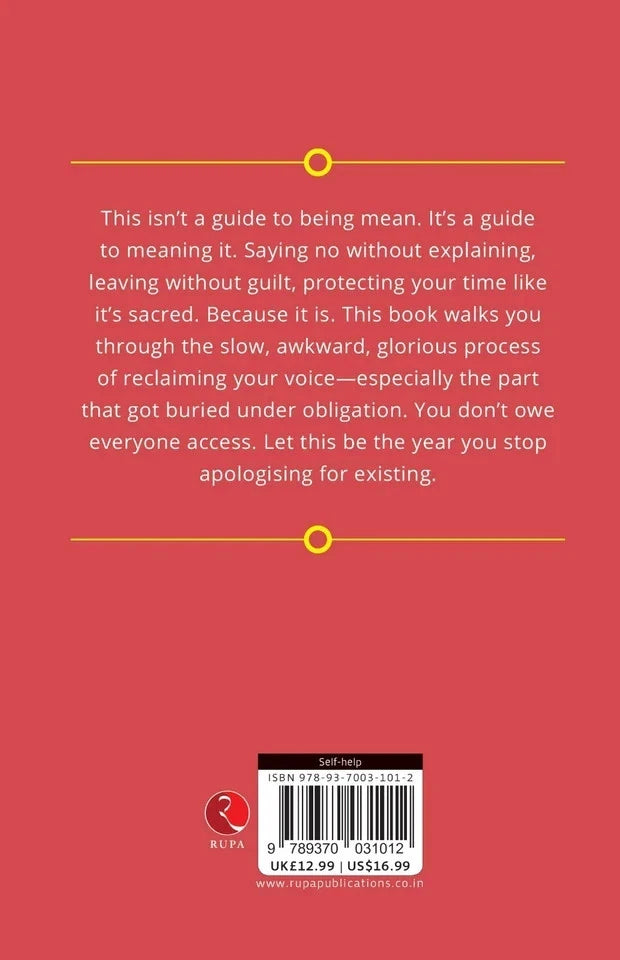 Spine and cover detail of The Year You Forgot to People-Please by Juno Clarke paperback