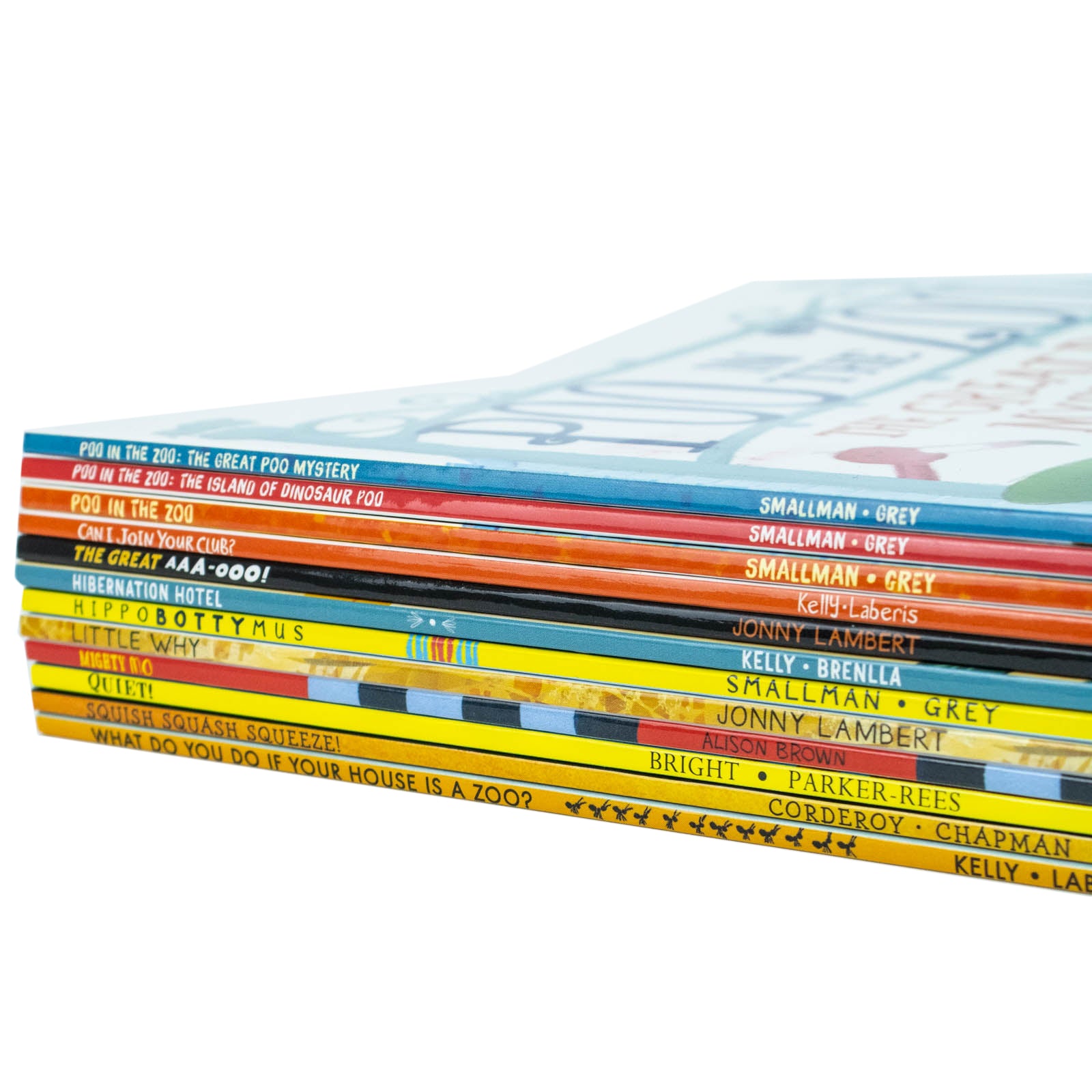 The Zoo Series 12 Books Collection Set - Little Tiger paperback picture books including Poo in the Zoo and Hippobottymus, ages 3-6