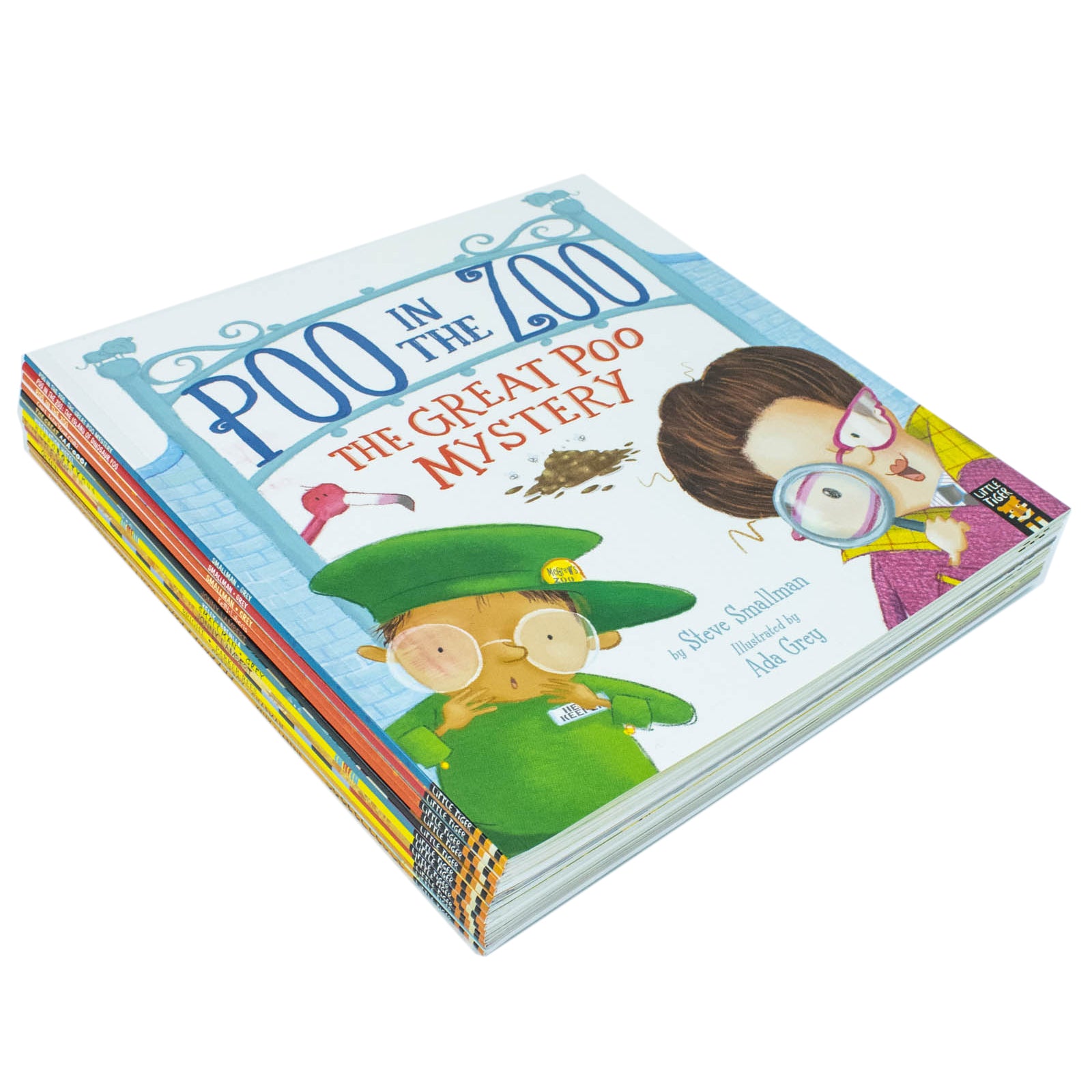 The Zoo Series 12 Books Collection Set - Little Tiger paperback picture books including Poo in the Zoo and Hippobottymus, ages 3-6