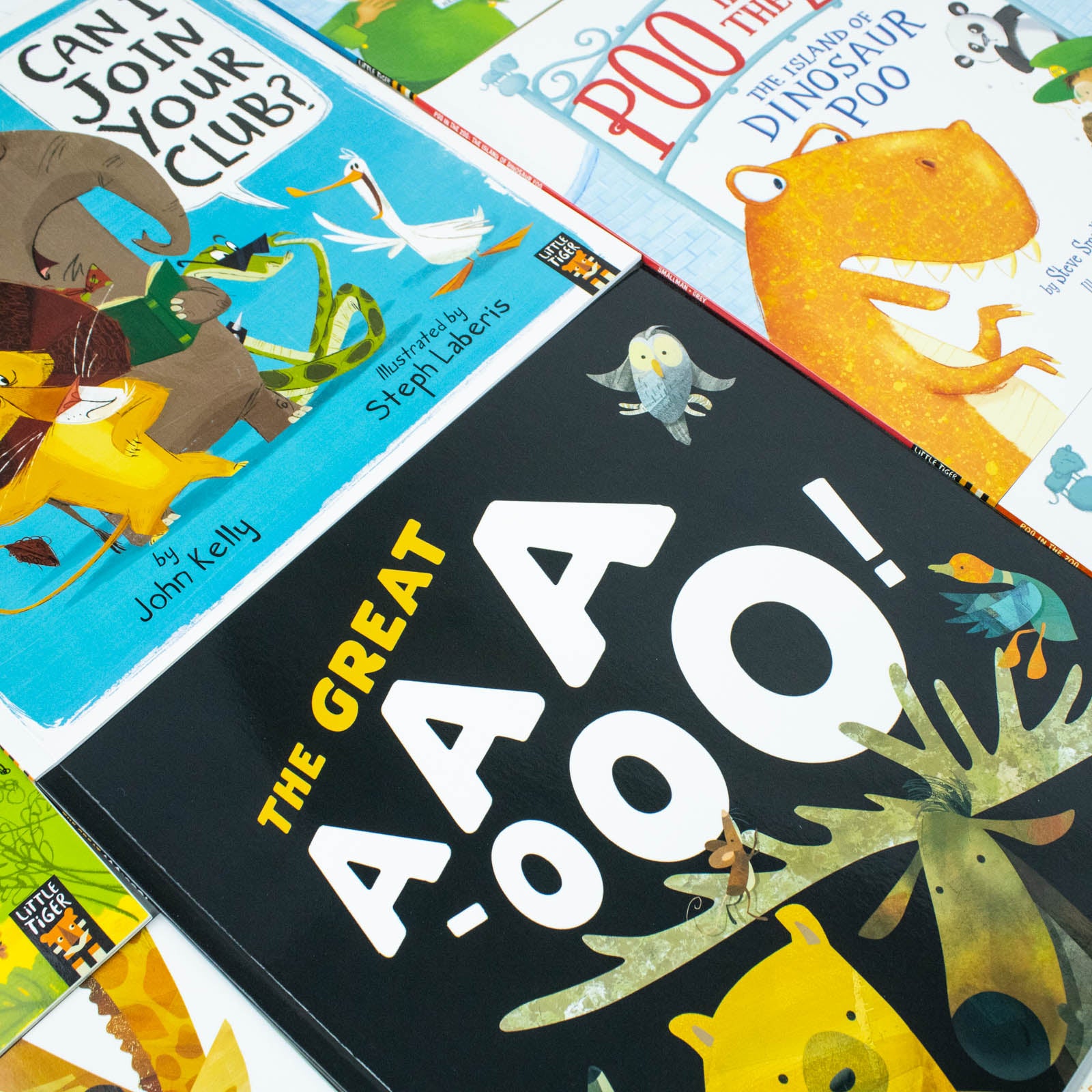 The Zoo Series 12 Books Collection Set - Little Tiger paperback picture books including Poo in the Zoo and Hippobottymus, ages 3-6
