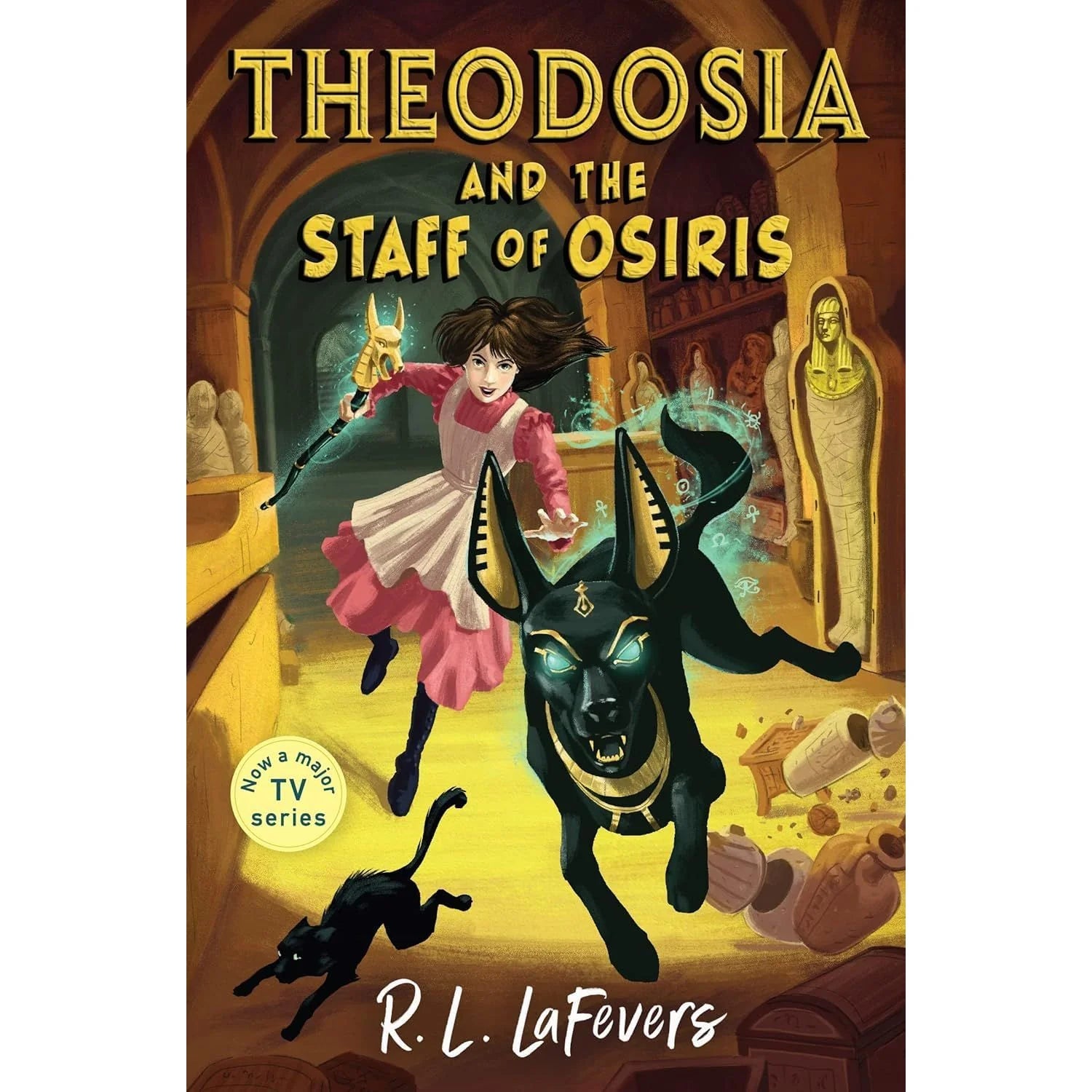 Back cover detail of the Theodosia 2 book paperback collection set by Robin LaFevers for ages 9-12