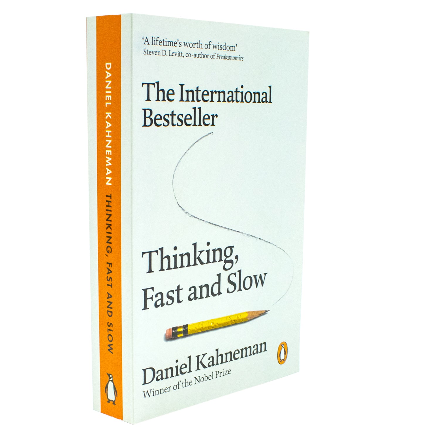 Thinking, Fast and Slow by Daniel Kahneman - Penguin paperback front cover