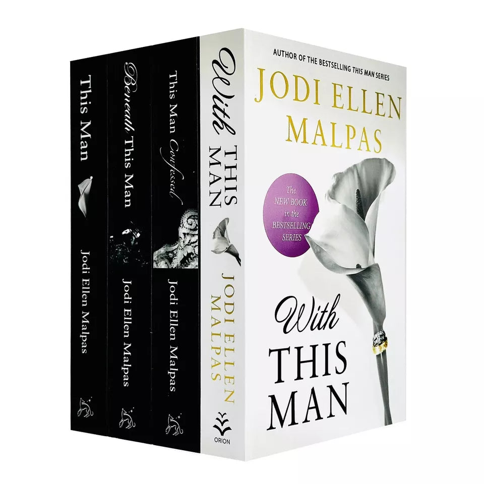 This Man Series 4 Books Collection Set by Jodi Ellen Malpas including This Man, Beneath This Man, This Man Confessed and With This Man - Paperback