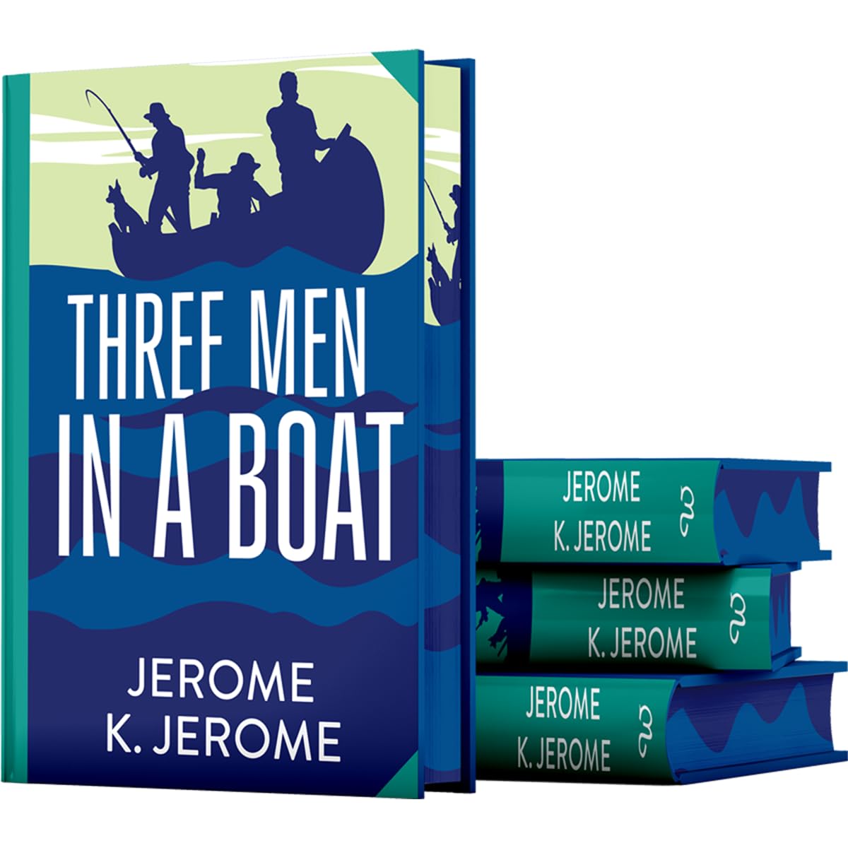 Three Men in a Boat by Jerome K. Jerome deluxe hardback edition detail view