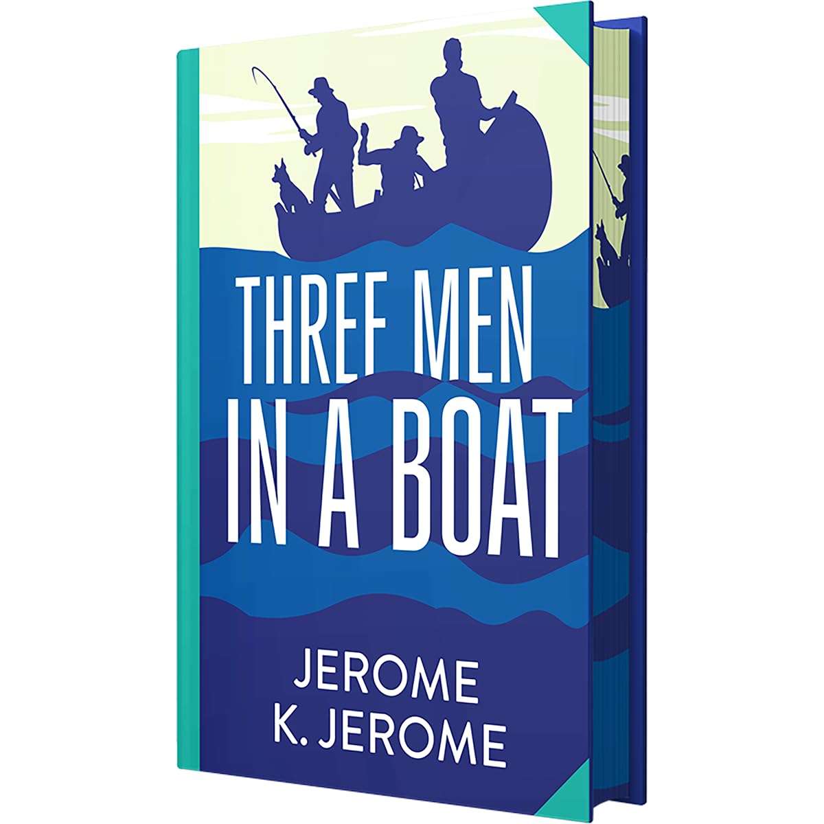Three Men in a Boat by Jerome K. Jerome - Deluxe Hardback Sprayed Edge Edition front cover