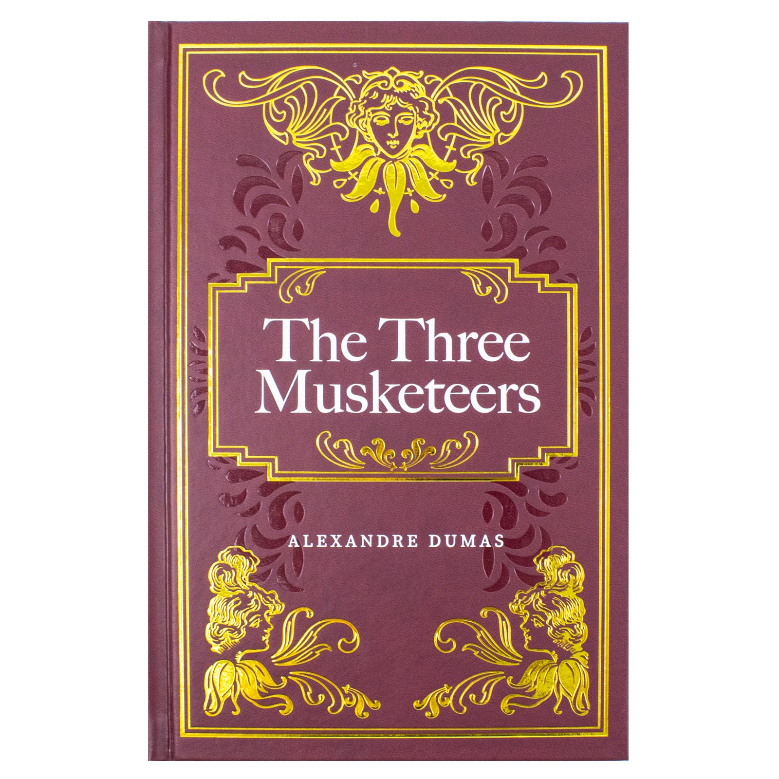 The Three Musketeers by Alexandre Dumas - leather bound edition, spine and cover detail