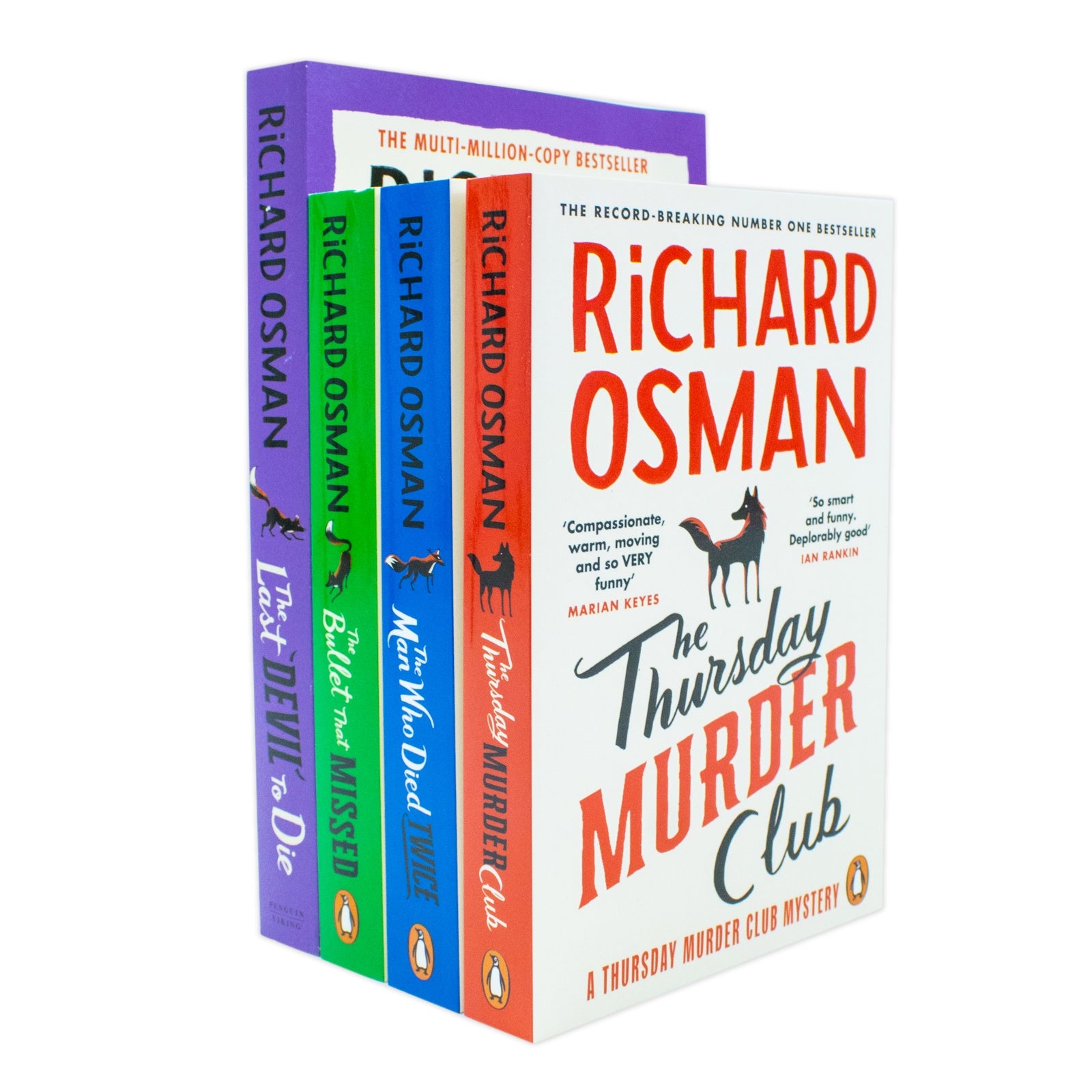 Thursday Murder Club 4 Books Collection Set by Richard Osman - brand new paperback cosy crime fiction set