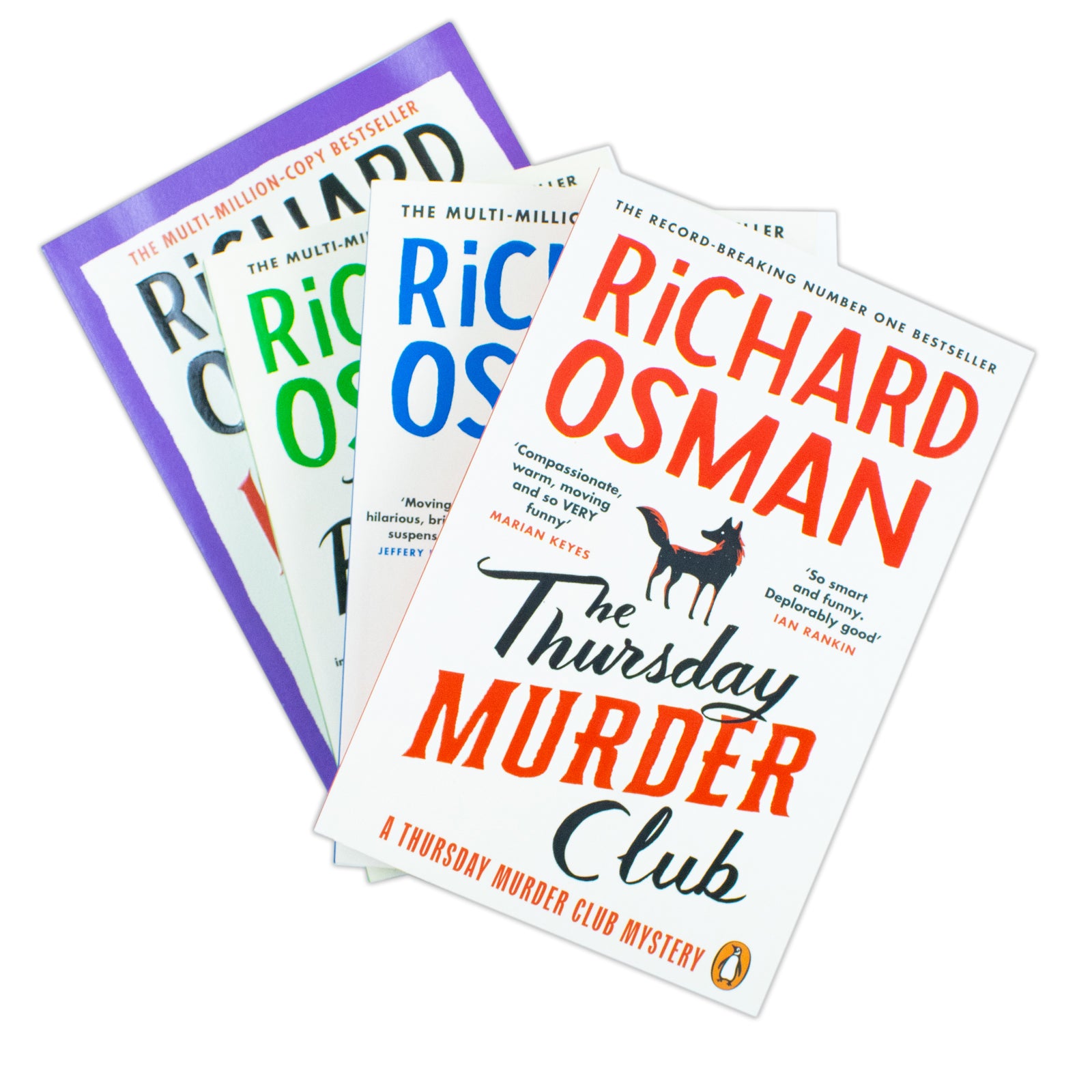 The Thursday Murder Club paperback cover by Richard Osman - book 1 in the cosy crime series