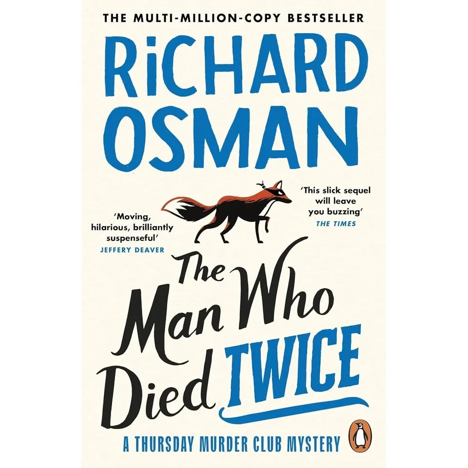 Stacked Thursday Murder Club paperback books collection set by Richard Osman