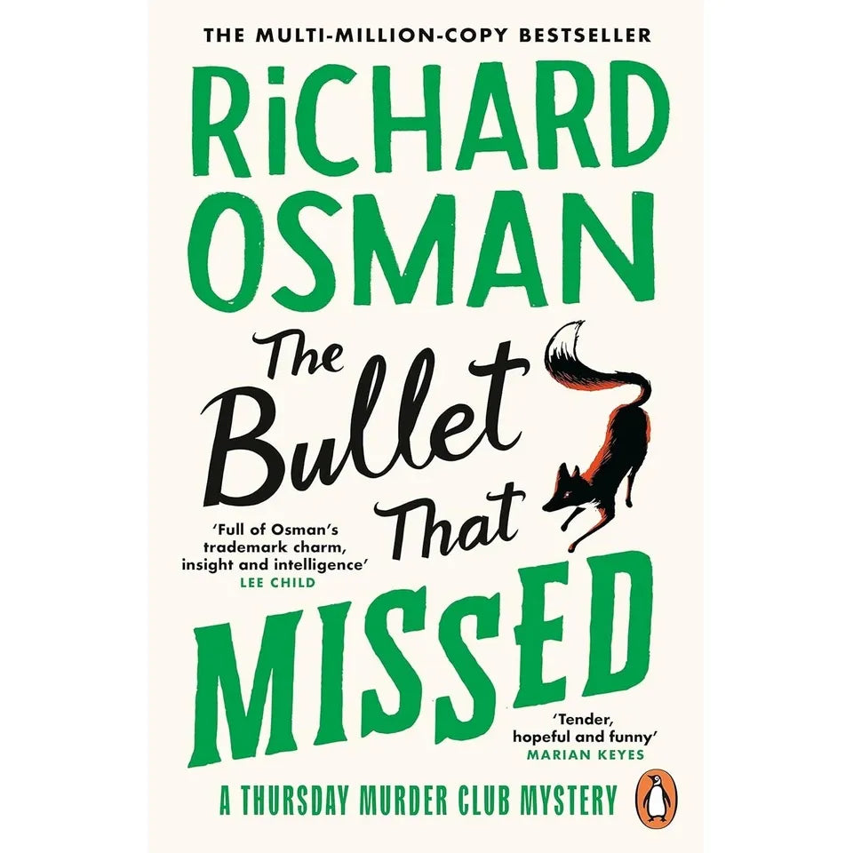 Thursday Murder Club series paperback set spines showing all 5 titles by Richard Osman