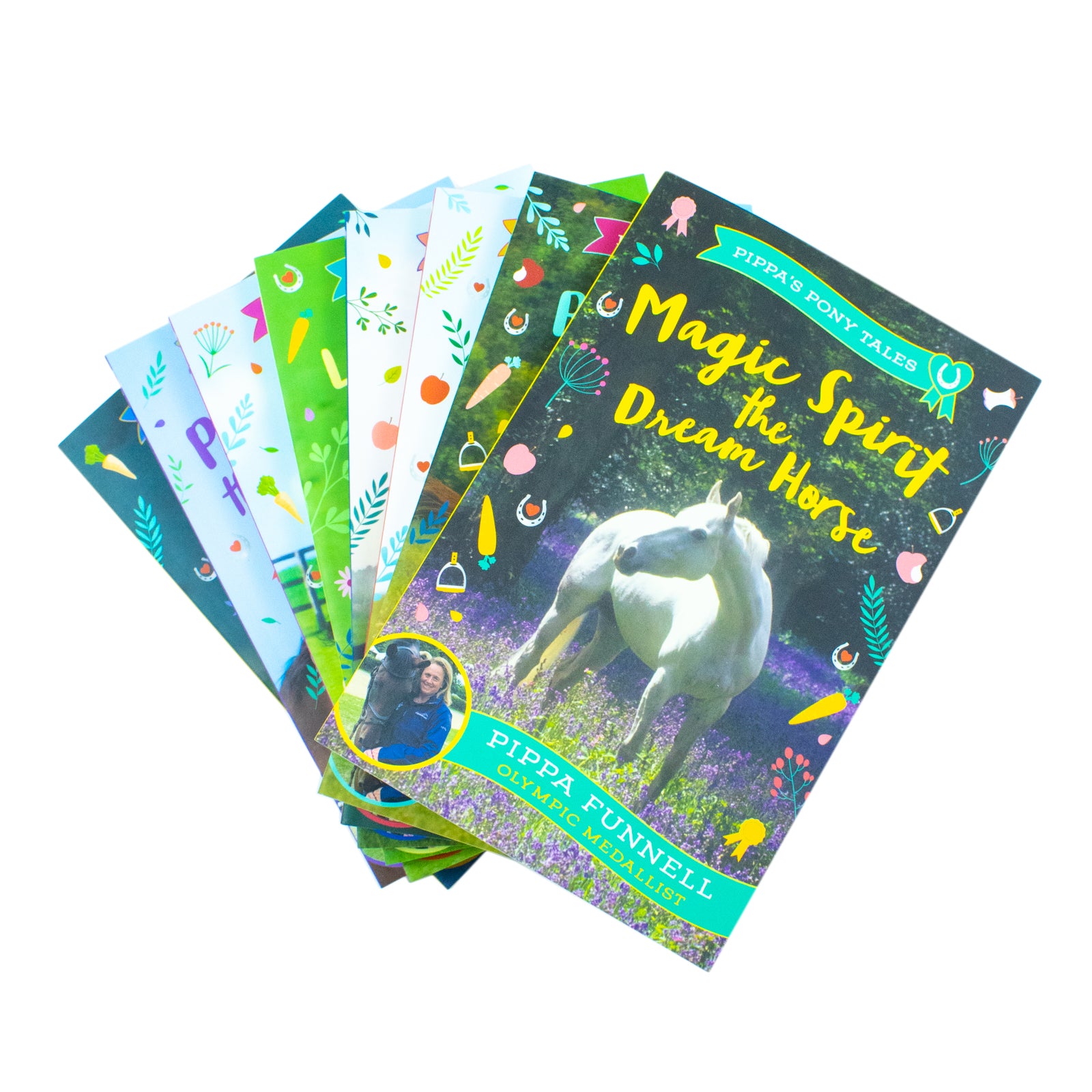 Tilly's Pony Tales 8 Books Collection Set by Pippa Funnell - paperback spines showing all 8 titles