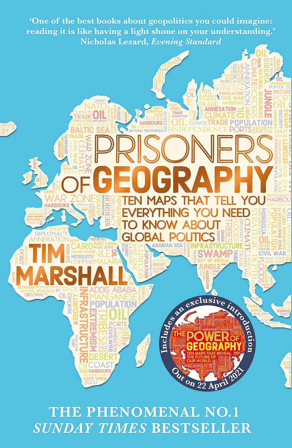 Tim Marshall 3 Books Collection Set paperback spines - Prisoners of Geography, The Power of Geography, Worth Dying For