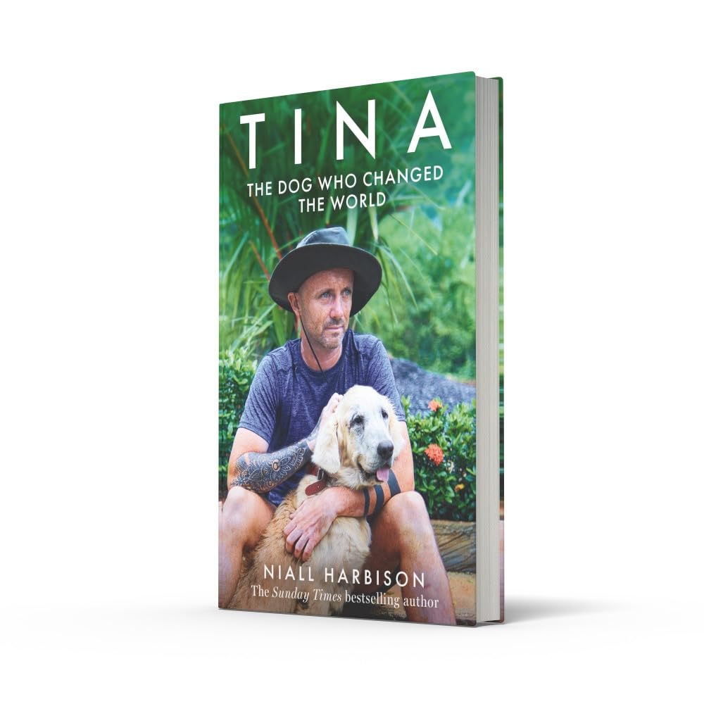 Tina by Niall Harbison hardback book spine and cover detail
