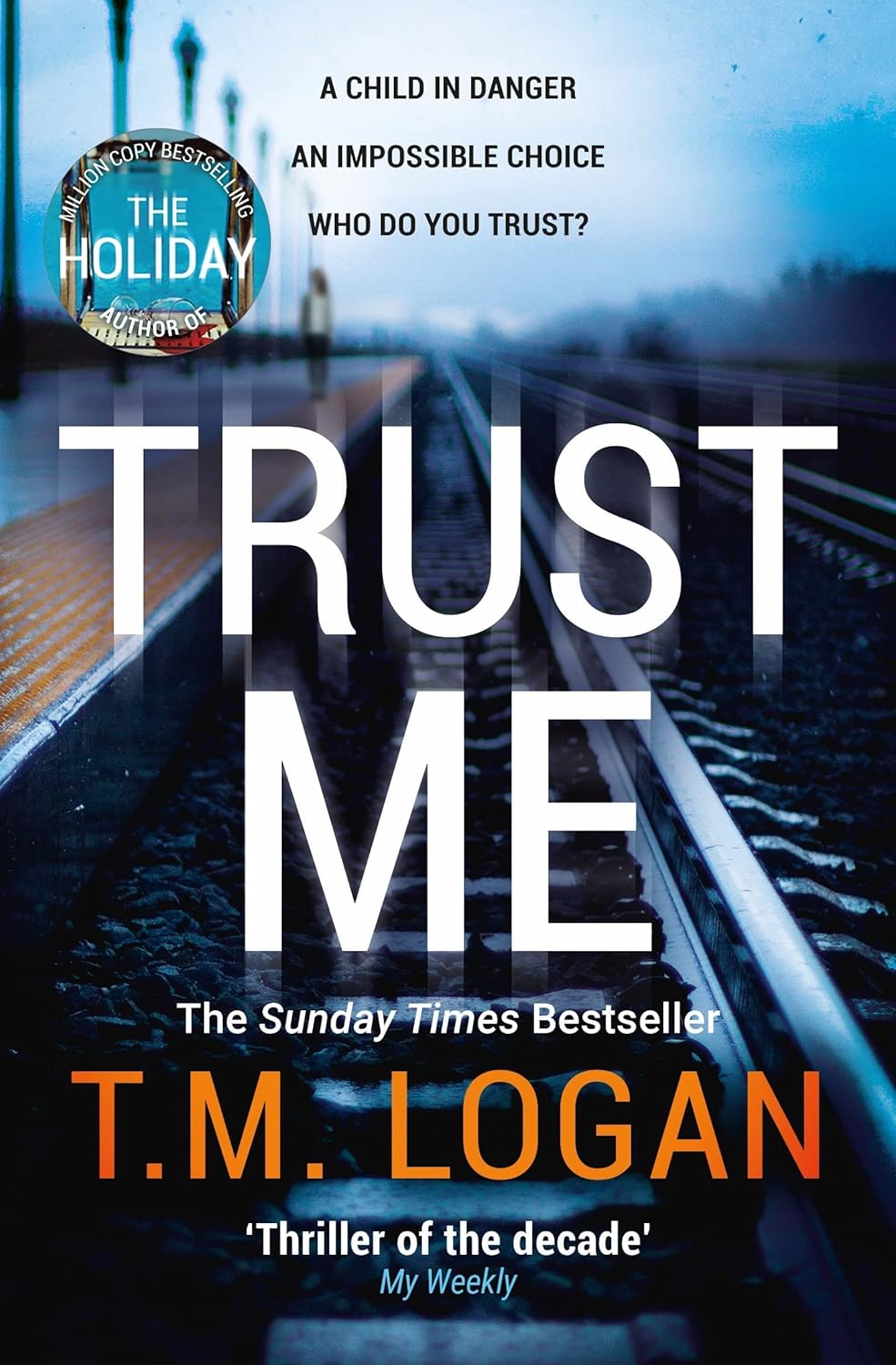 T.M. Logan Collection - The Curfew Paperback Cover - Psychological Thriller