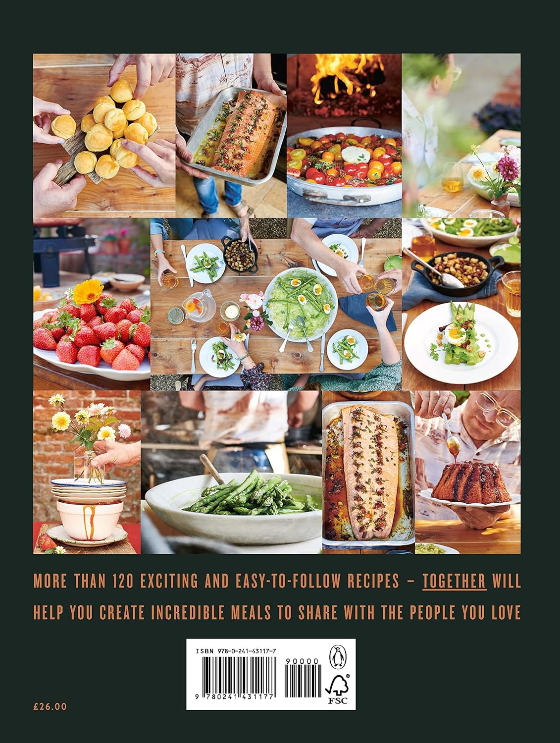 Together: Memorable Meals Made Easy by Jamie Oliver - hardback cookbook detail view