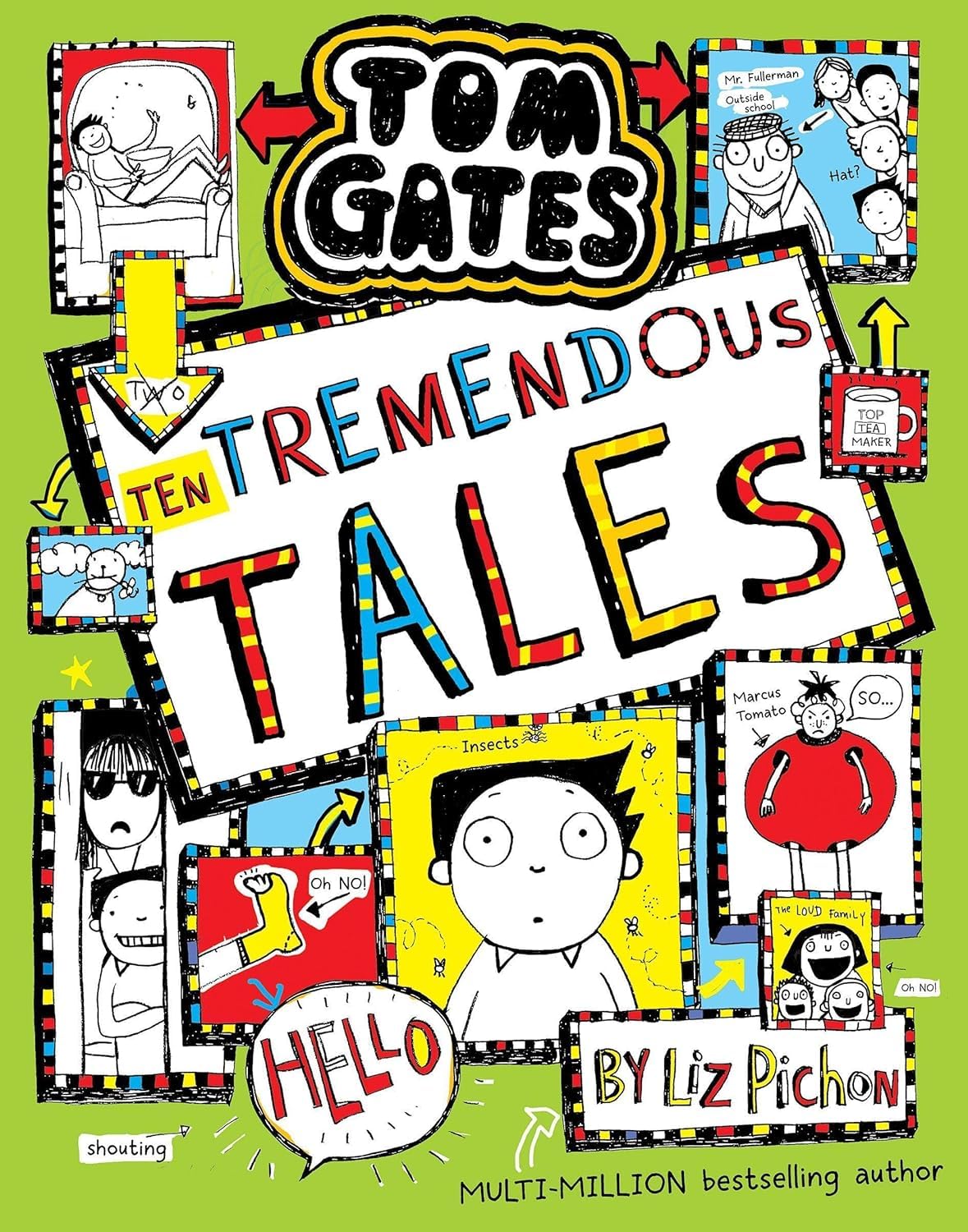 Tom Gates 5 Book Set - Ten Tremendous Tales paperback cover by Liz Pichon