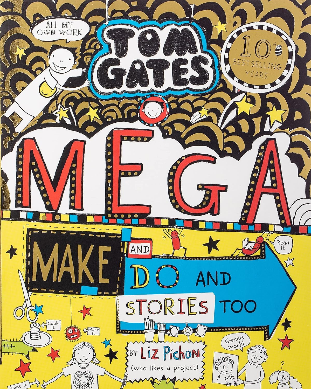 Tom Gates 5 Book Set - Happy to Help eventually paperback cover by Liz Pichon