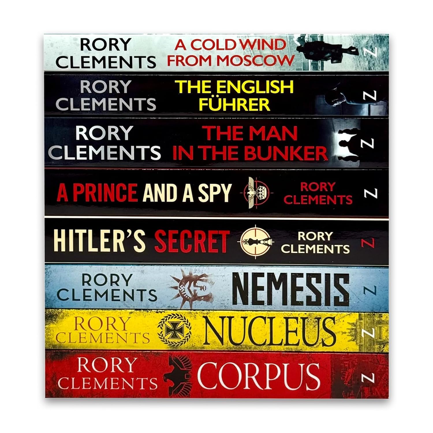 Rory Clements Tom Wilde collection featuring Hitler's Secret and A Prince and a Spy - paperback books