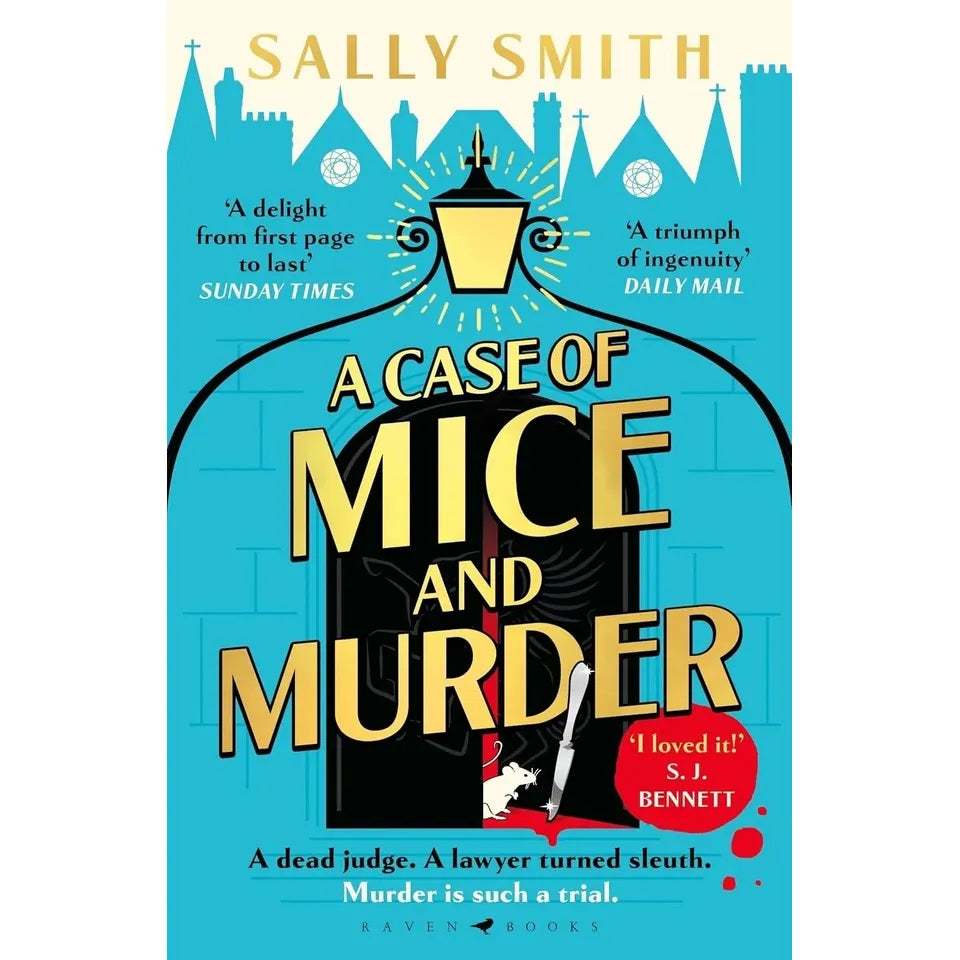 Paperback spines of The Trials of Gabriel Ward 2 Books Collection Set by Sally Smith, featuring A Case of Mice and Murder and A Case of Life and Limb