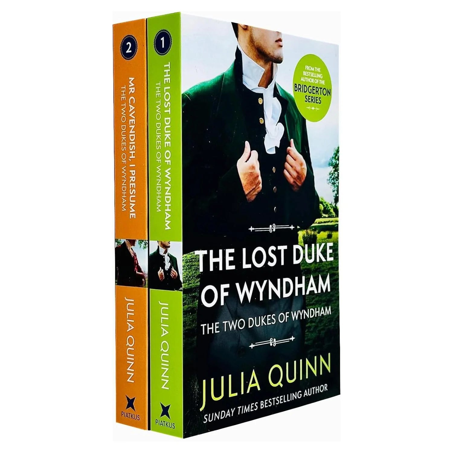 Two Dukes of Wyndham by Julia Quinn 2 Books Collection Set - The Lost Duke of Wyndham and Mr Cavendish, I Presume - Regency Romance Fiction Paperback
